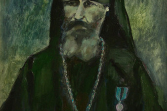 Иеромонах Алексей, погиб на броненосце «Петропавловск» 31 марта 1904 г. 2004. Холст, масло, 70х55